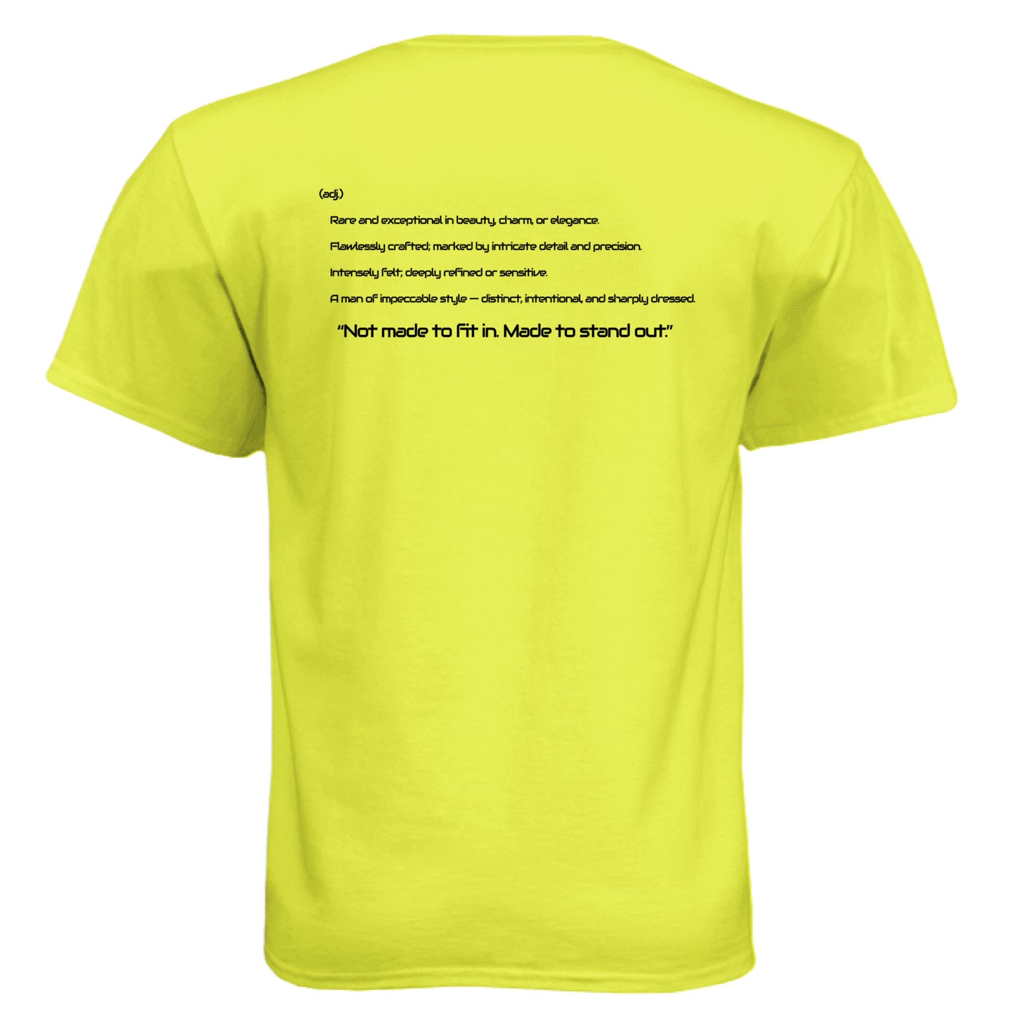 Neon Yellow - BACK